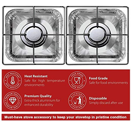 Tapa Quemador Estufa Desechable Protector Superior De Estufa