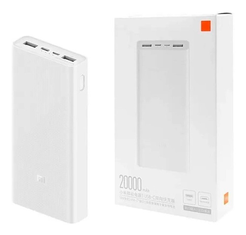 Mi Power Bank 3 Xiaomi Carga Rápida De 20000mah