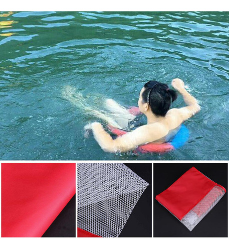 Verano De Espuma De Natación Paño De Malla Roja Solamente