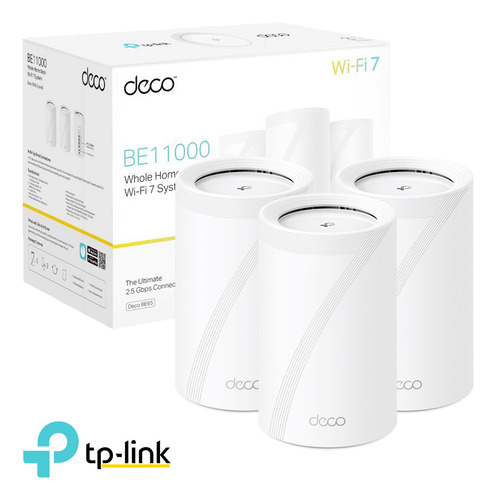Deco Be65 3 Pack Wifi 7 Tp Link Sistema Mesh Be11000