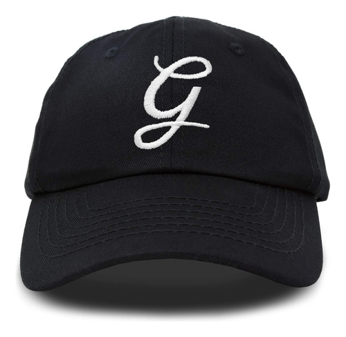 Dalix Initial Hat Letra G Negro Gorra De Béisbol Para Mujer 