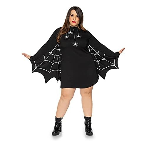 Disfraz De Araña De Halloween Mujeres, Vestido Camiset...