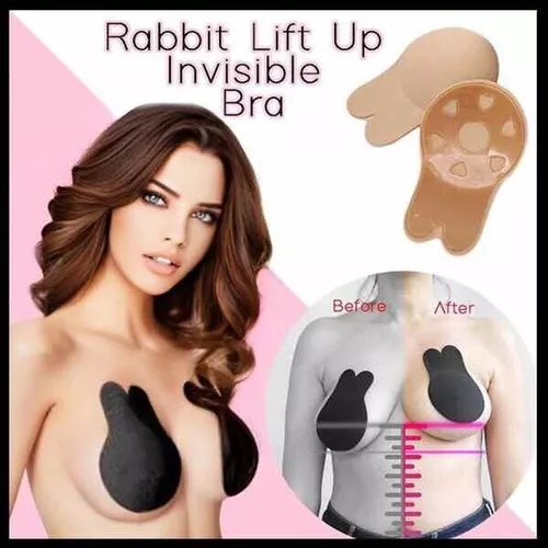 Corpiño Levanta Busto Silicona Invisible Push Up Rabbit