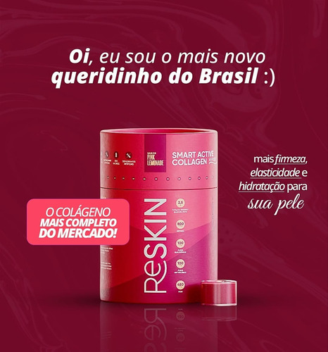 Colágeno Verisol Reskin Smart Active Collagen Sabor Pink Limonde