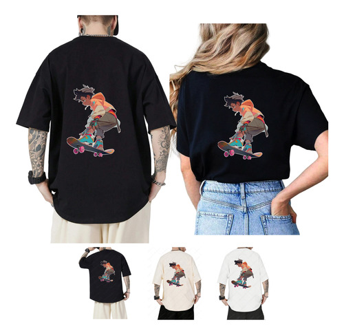 Playera De Hombre Con Estampados De Moda Manga Corta