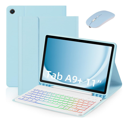 Funda Con Teclado Y Ratón: Transforma La Tableta En Una Comp