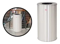 Comprar Tacho De Acero Circular 60x30 Cm \u002F Para Centros Comerciales