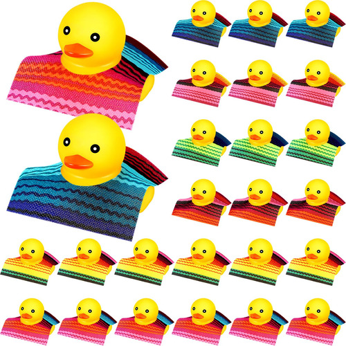 Deekin 24 Patos De Goma Para Fiesta Mexicana, Mini Patos De