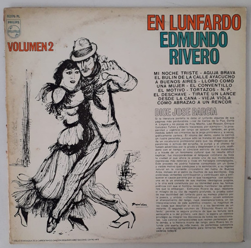 Edmundo Rivero - En Lunfardo Vol 2 - Vinilo Argentino (d)
