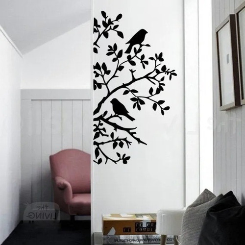 Vinilos Decorativos Vinil Para Pared Pajaros Arbol Ramas