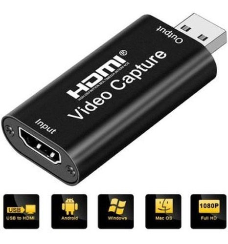 Capturadora De Video Hdmi  1080p 4k Para Pc, Celulares 