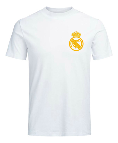 Remera Blanca Real Madrid - Algodón 1ra Calidad