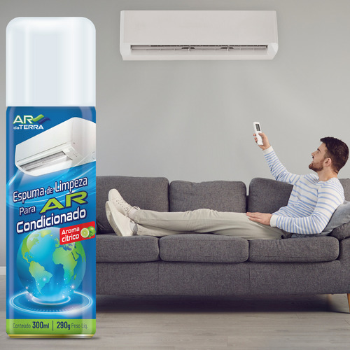 12 Espuma Spray Para Limpeza De Ar Condicionado Ar Da Terra