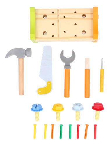 Juego De Herramientas De Madera Para Niños, Llave De Martill