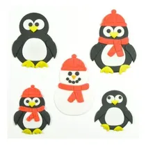 Comprar Cortante X4 Pingüino Galleta Fondan Porcelana Fria Torta