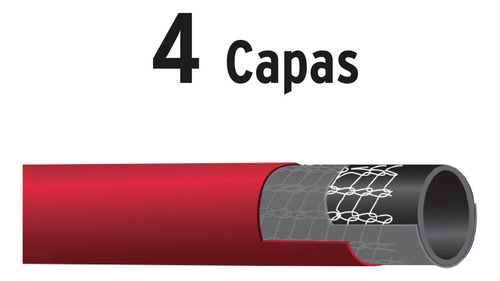 Metro D Manguera 1/2' 4 Capas En Rollo D 50 M Truper 102554