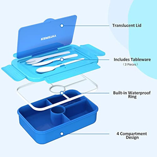 Lonchera Bento Para Niños, Fiambrera De 4