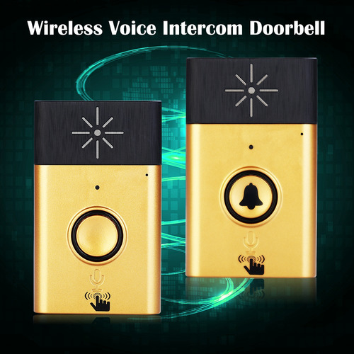Imagen 5 de 6 de Intercomunicador De Voz Inalámbrico Timbre De 2 Vías Con Mon