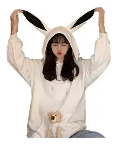 Sudaderas Mujer Conejo Oreja Estilo Coreano Lindo Oso