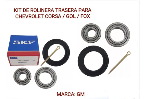 Kit Rodamiento Rolinera Trasera Corsa 1.6 1.8 Chevy 1.6