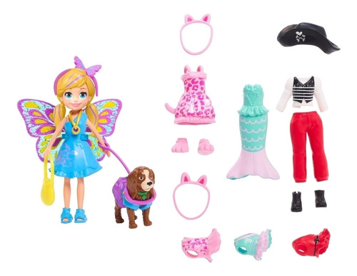 Polly Pocket Pack De Disfraces Muñeca Para Niñas