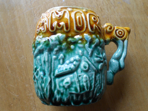 Mate Antiguo Ceramica Con Calco San Cayetano - Muy Raro