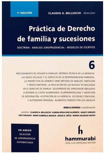 Práctica De Derecho De Familia Y Sucesiones - Belluscio 5 Ts