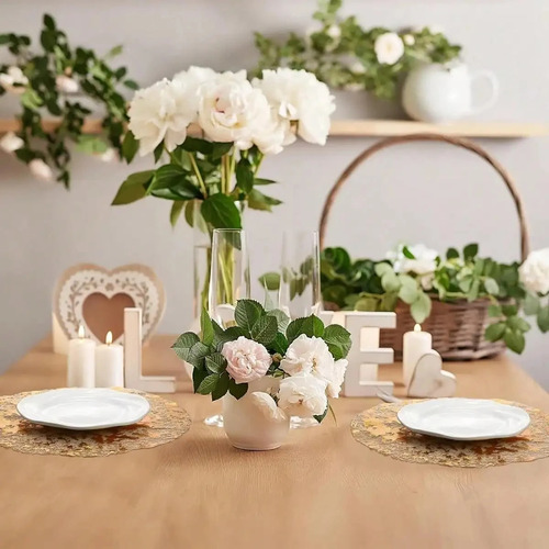 . Mantel Desechable De 50 Piezas, Mantel Redondo Con Lámina