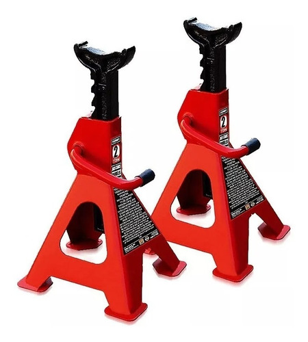 Imagen 1 de 3 de Caballete X 2 Metálico Para Autos Gato 3 Ton Tyt