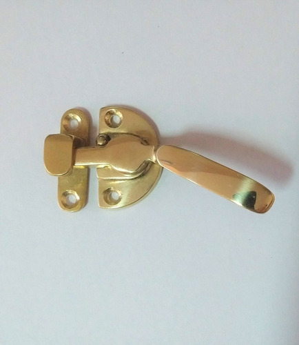 Imagen 2 de 5 de Cierre Aldaba Bronce Para Ventana