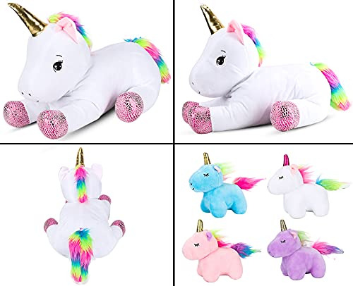 Set De Juego De Peluches De Unicornio De 16 Pulgadas: Regalo