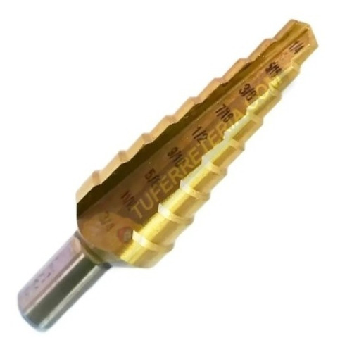 Broca Escalonada Juego 3 Pc Titanio