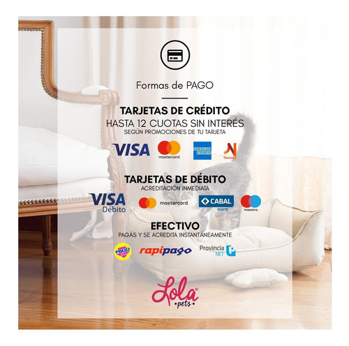 Imagen 4 de 4 de Cama Cucha Para Perro O Gato Lola Pets Soho Mediana