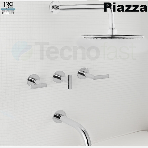 Grifería Ducha Embutir Piazza Mind 21406 Con Transferencia
