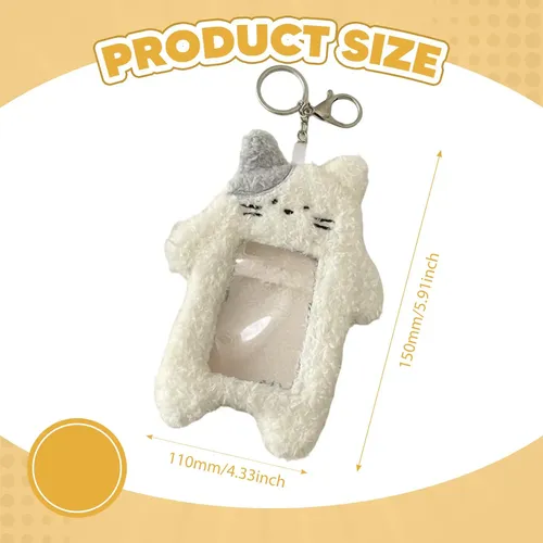 Plush Photocard Holder, Cute Soft Unique Gift, Protector