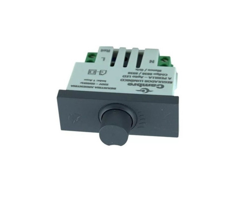 Imagen 1 de 4 de Módulo Dimmer/ Regulador Luz (apto Led) Cambre Cod.8938 Gris