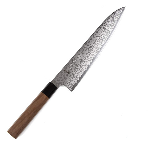 Cuchillo Chef Japonés Damasco 69 Capas Mango Octogonal, 24 C