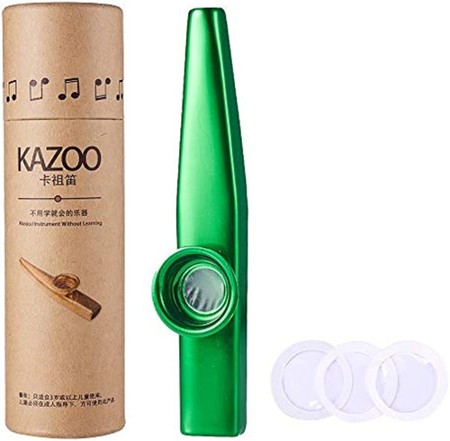 Wandic Kazoo Flauta Con 3 Piezas Diafragmas De Flauta Kazoo,