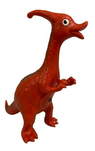 Dinosauio Parasaurus Bebe Juguete De Goma Colecionable