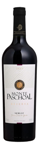 Vinho Monte Paschoal Reserva Merlot Tinto 750ml