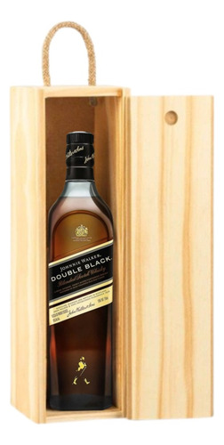 Whisky Johnnie Walker Double Black Día Del Padre Caja Madera