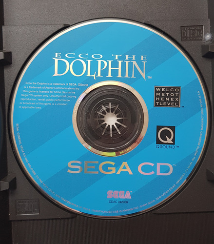 Ecco The Dolphin Sega Cd Completo Original Americano Testado (Usado)