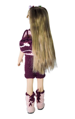 Muñeca Tejida Viajera Elis Doll Cute Traveler