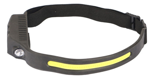 Linterna Fontal Cabeza Led Cintillo C/sensor Recargable Usb Linterna Negro Luz Blanco