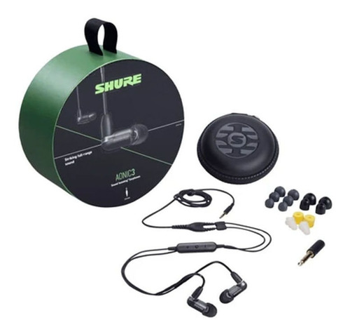 Imagem 2 de 3 de Fone De Ouvido In Ear Aonic 3 Preto Shure Se31babkuni-a