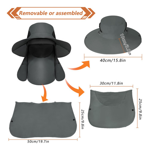 Sombrero Para Sol Hombre, Sombrero Con Protección Solar Uv