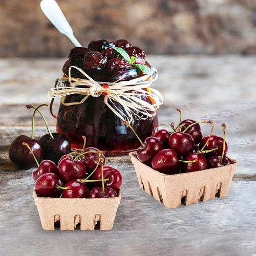 Cesta De Frutas Silvestres De Fibra De Celulose, Pacote Com