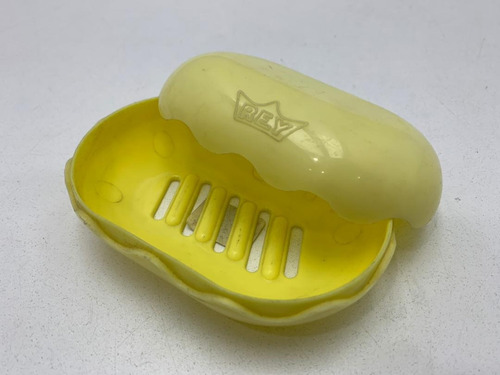 Imagen 2 de 6 de Jabonera Plastica Marina Con Tapa It. Rey 4880 Promo. Xavi
