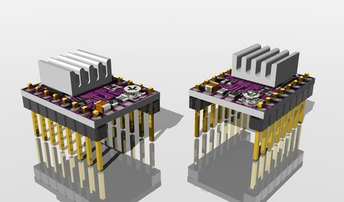 . 4 Pzas Driver Drv8825 Motor Pasos 3d Cnc Arduino +