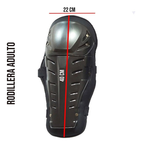 Imagen 2 de 4 de Kit Proteccion Rodilleras Y Coderas Para Moto Adulto